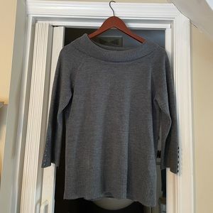 Debbie Morgan Cowl Neck Gray Sweater